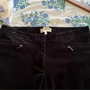 Talbots Black Mini Corduroy Dress Pants